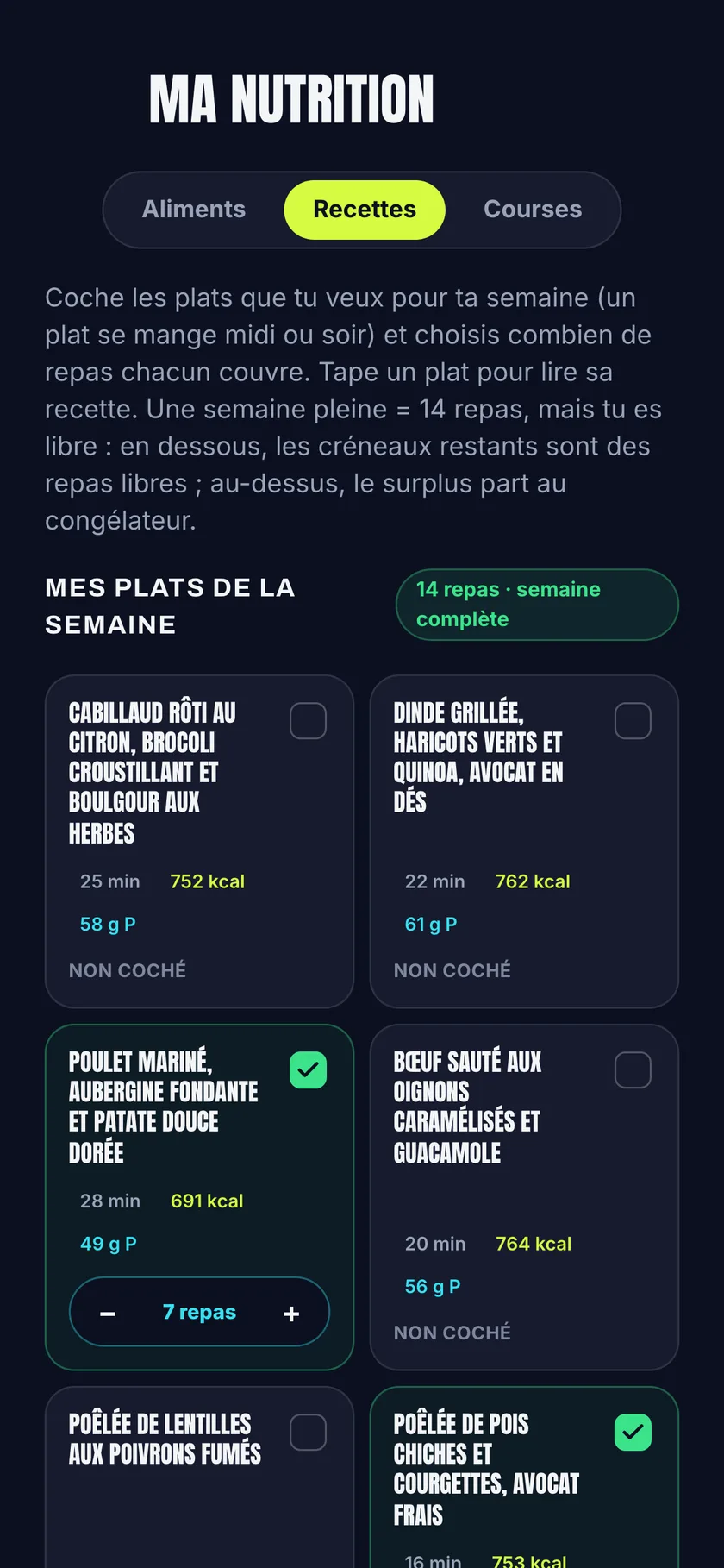 Ses plats